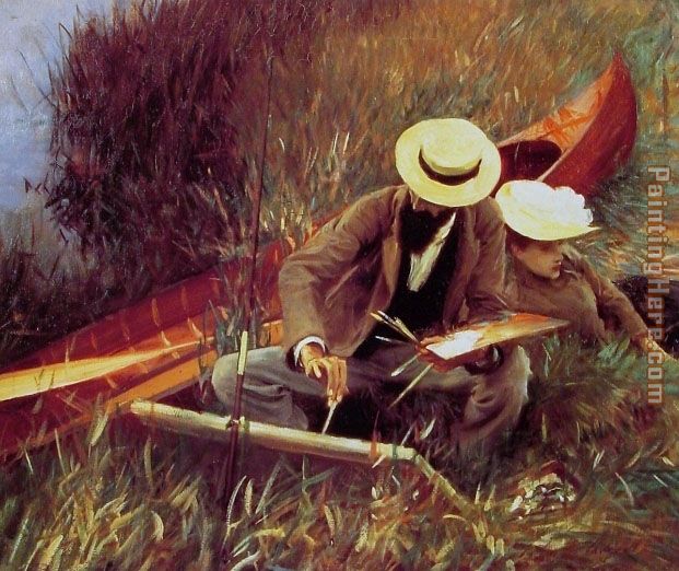 John Singer Sargent Paul Helleu Sketching with his Wife